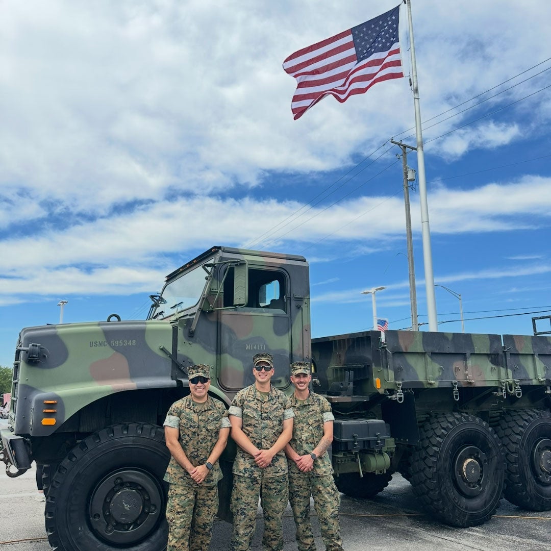 Soldiers with truck