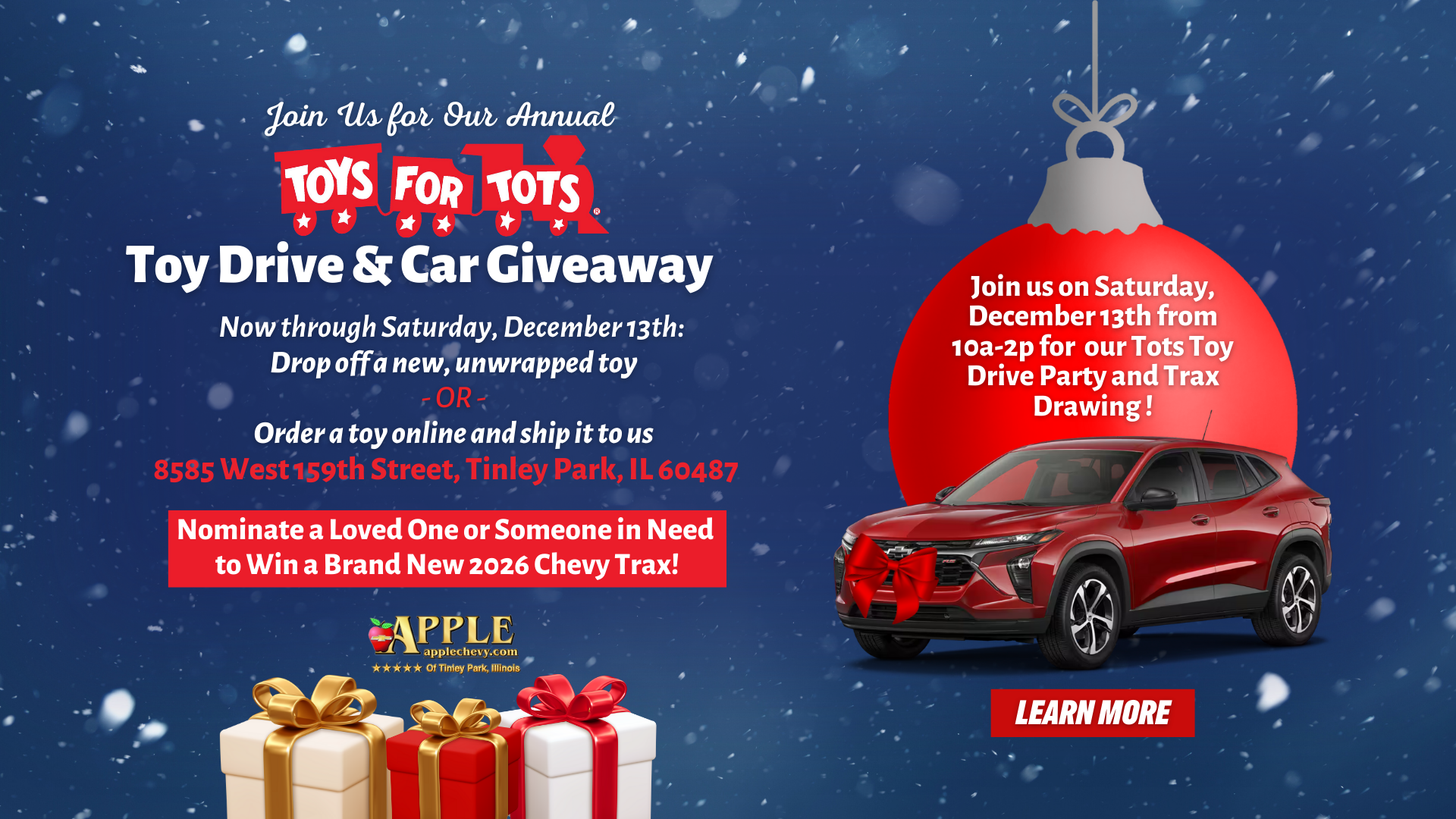 Toys for Tots Toy Drive & Car Giveaway