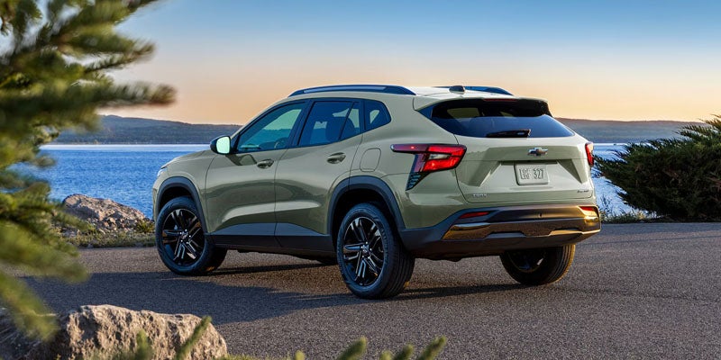2026 Chevrolet Trax parked in back profile