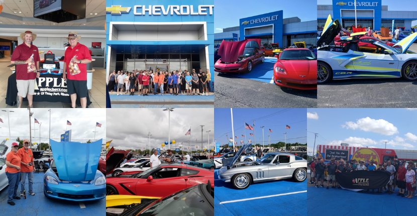 NCCC Corvette Show with Windy City Corvettes at Apple Chevy